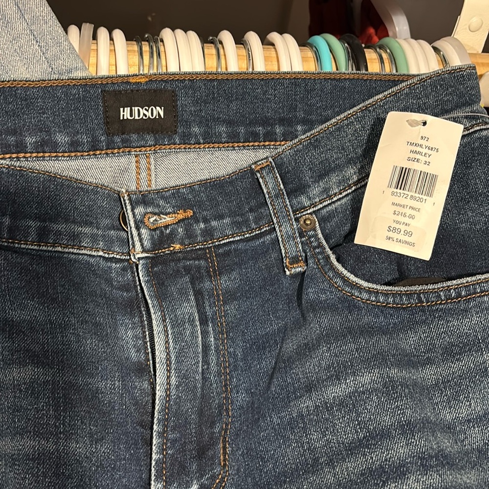 Dark wash Hudson boyfriend Jean